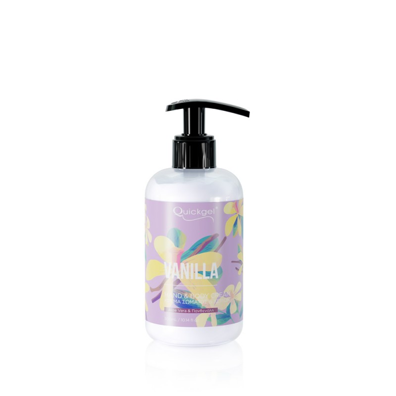 QUICKGEL VANILLA HAND&BODY CREAM 300ML