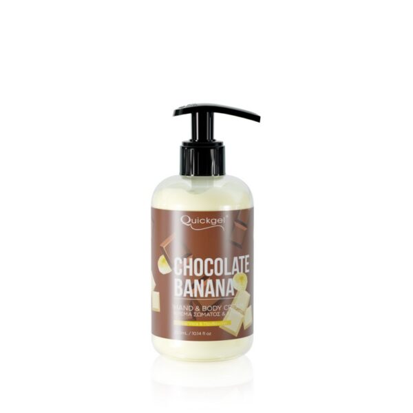 QG - Chocolate Banana BL 300ml-800x800 (1) QUICKGEL CHOCOLATE BANANA HAND&BODY CREAM 300ML